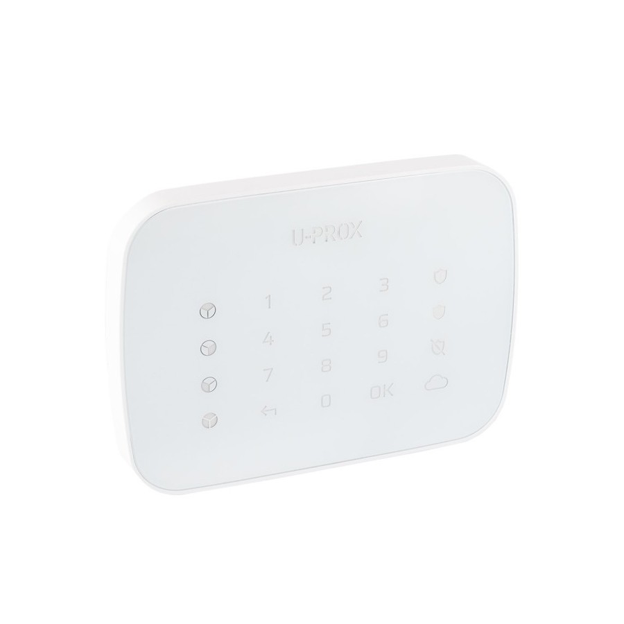 U-PROX Bedienteil, Tastatur, 4 Bereiche, 868 - 868,6 MHz, Grad 2, weiß