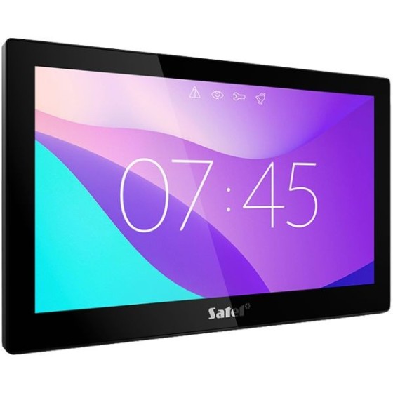 Satel 10" Touch-Screen-Bedienteil, TFT-Display, schwarz
