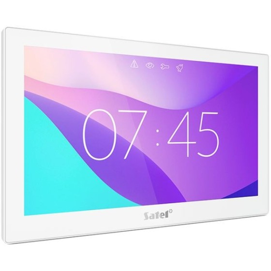 Satel 10" Touch-Screen-Bedienteil, TFT-Display, weiß