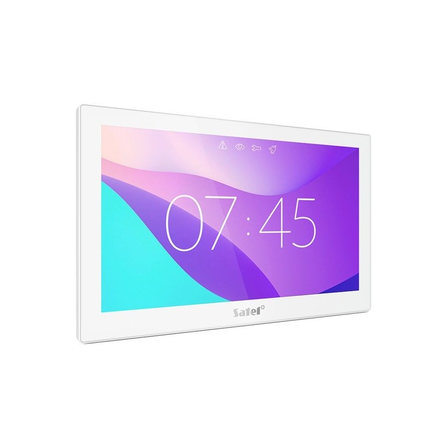 Satel 10" Touch-Screen-Bedienteil, TFT-Display, weiß