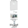 Elektronikzylinder-Interfacemodul EIM - AP-Kunststoffgehäuse Typ 150 weiß