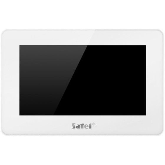 Satel 7" Touch-Screen-Bedienteil m. Mifare Leser, TFT-Display, weiß