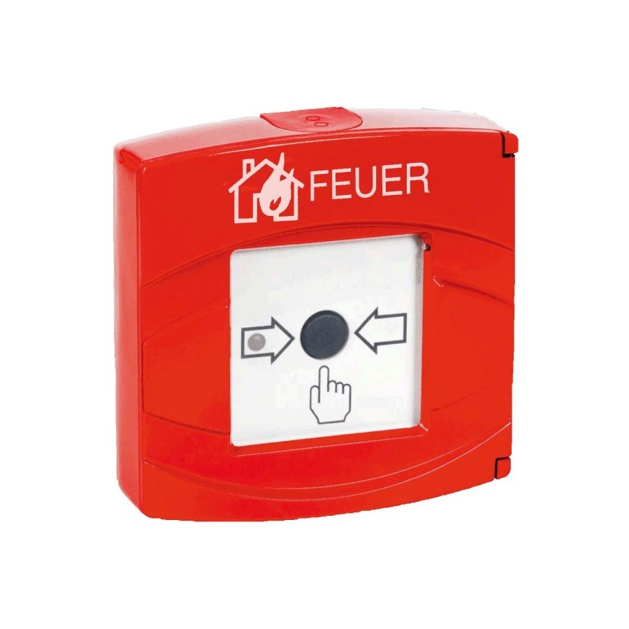 Aritech Druckknopfmelder "Feuer", IP43, EN54-11, rot Aritech Druckknopfmelder "Feuer", IP43, EN54-11, rot