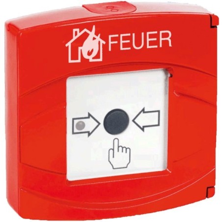 Aritech Druckknopfmelder "Feuer", IP43, EN54-11, rot
