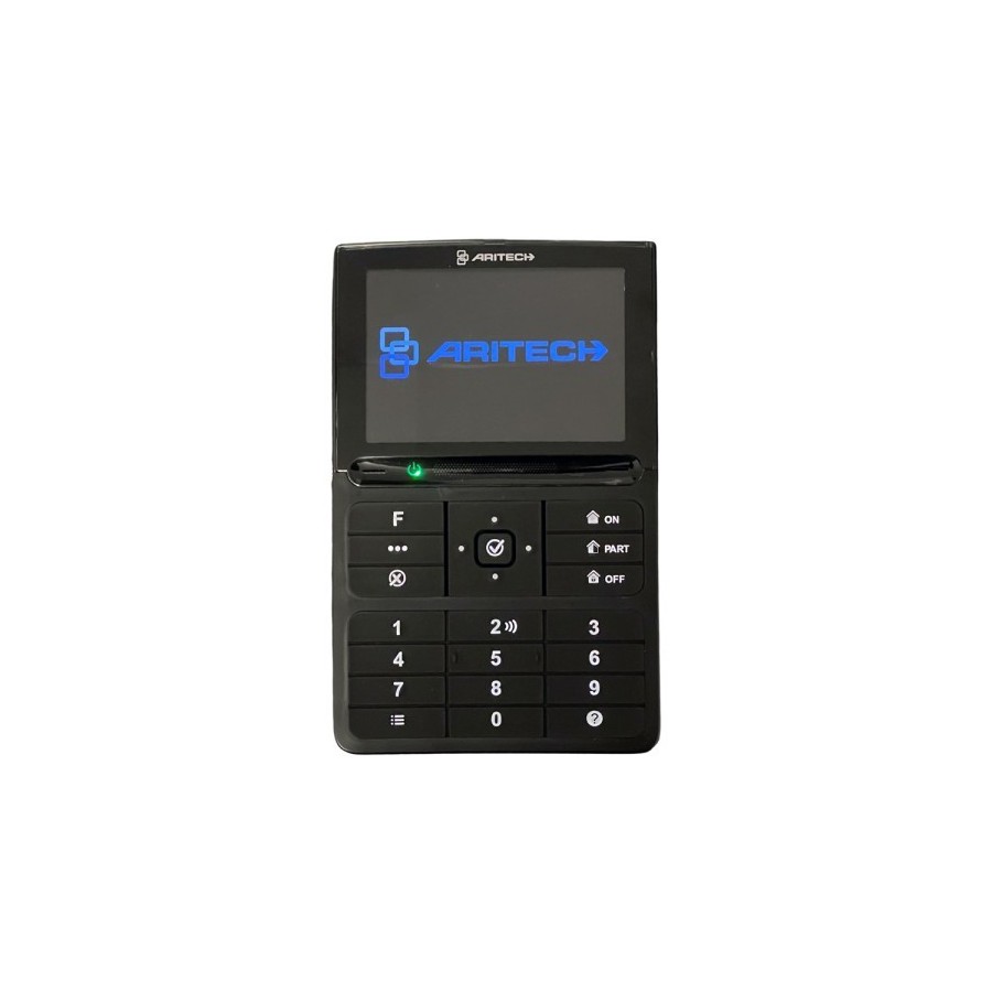 Aritech Axon-Bedienteil mit LCD-Display, Summer, schwarz Aritech Axon-Bedienteil mit LCD-Display, Summer, schwarz