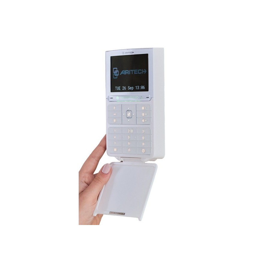 Aritech Axon-Bedienteil, mit LCD-Display, weiß Aritech Axon-Bedienteil, mit LCD-Display, weiß