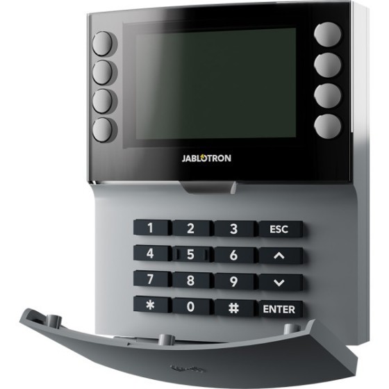 Jablotron BUS-Bedienteil, LCD, RFID, grau