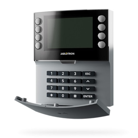 Jablotron BUS-Bedienteil, LCD, RFID, grau