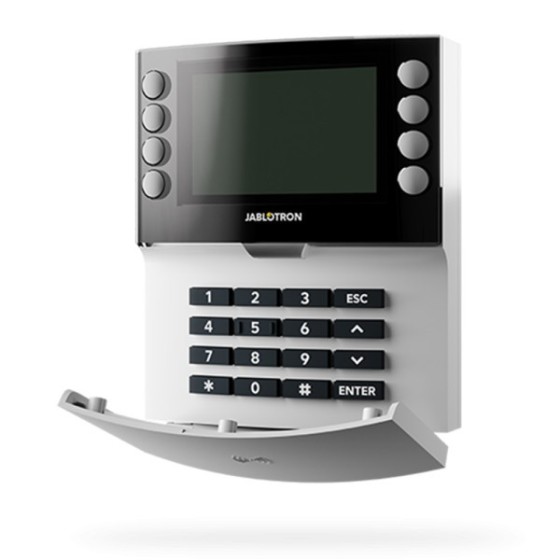 Jablotron BUS-Bedienteil, LCD, RFID, weiß