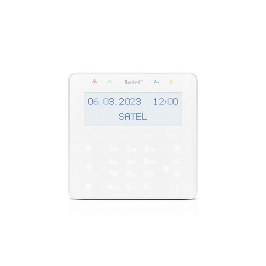 Satel Bedienteil weiß mit Display, Touch-Tastatur m. Mifare Leser Satel Bedienteil weiß mit Display, Touch-Tastatur m. Mifare Leser