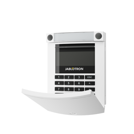 Jablotron BUS-Bedienteil, LCD-Display, Tastatur, RFID-Leser, weiß
