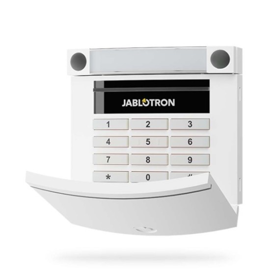 Jablotron Funk-Bedienteil mit Tastatur und Leser, weiß