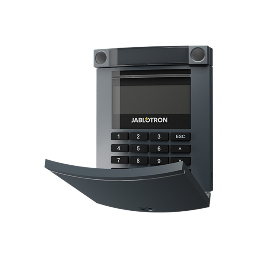 Jablotron BUS-Bedienteil, LCD-Display, Tastatur, RFID-Leser, anthrazit Jablotron BUS-Bedienteil, LCD-Display, Tastatur, RFID-Leser, anthrazit