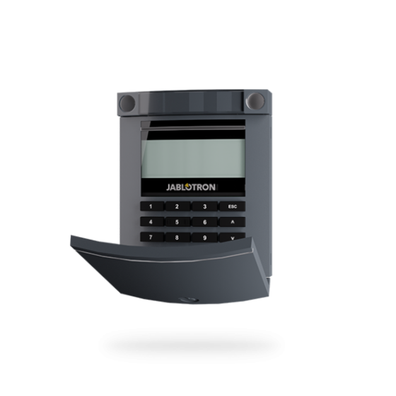 Jablotron BUS-Bedienteil, LCD-Display, Tastatur, RFID-Leser, anthrazit
