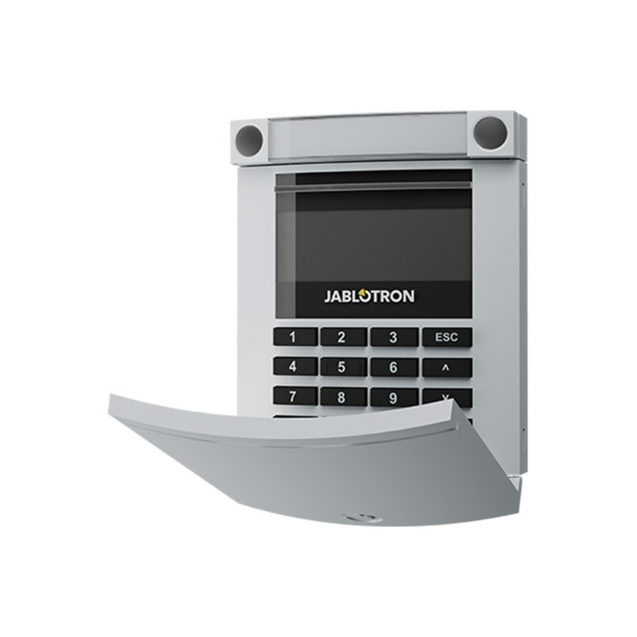 Jablotron BUS-Bedienteil, LCD-Display, Tastatur, RFID-Leser, grau Jablotron BUS-Bedienteil, LCD-Display, Tastatur, RFID-Leser, grau