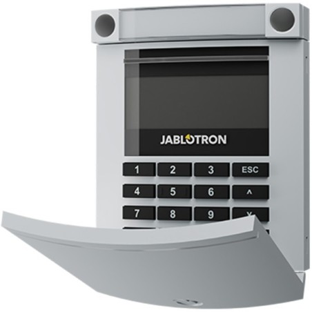 Jablotron BUS-Bedienteil, LCD-Display, Tastatur, RFID-Leser, grau