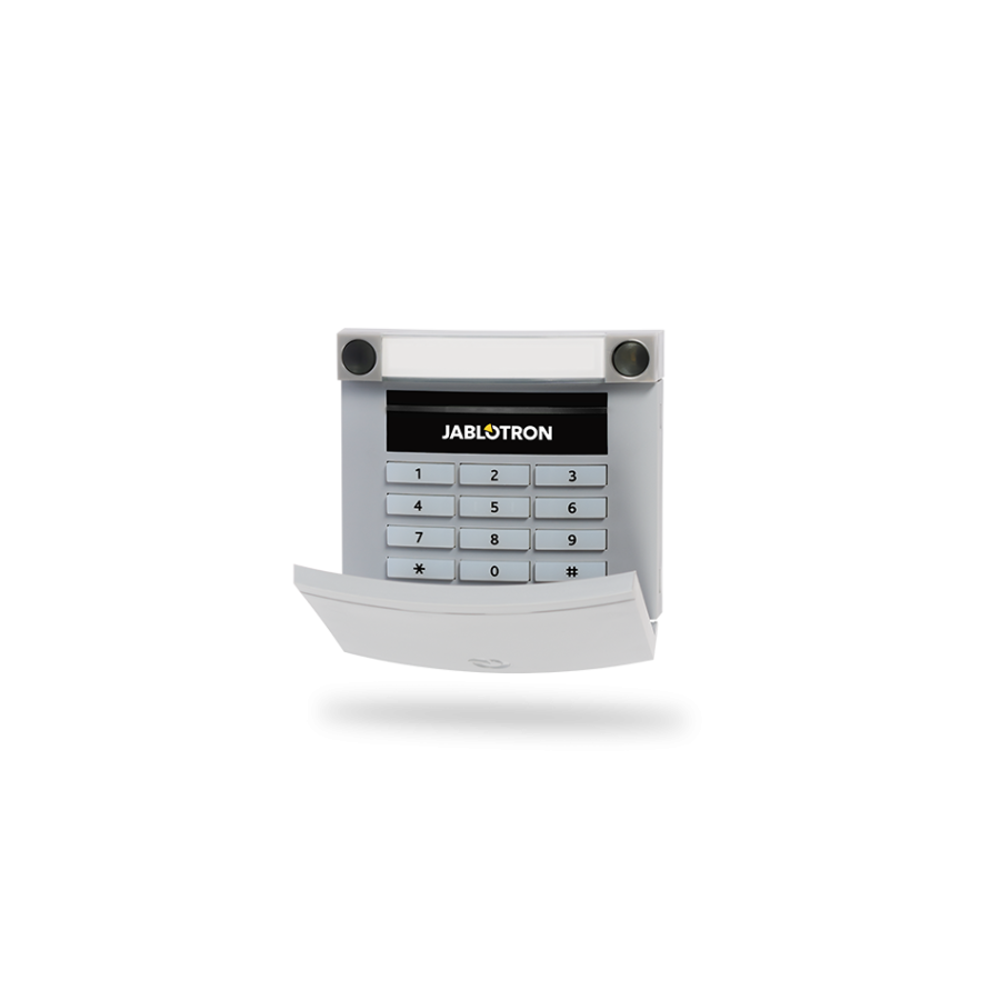 Jablotron Funk-Bedienteil mit Tastatur und Leser, grau Jablotron Funk-Bedienteil mit Tastatur und Leser, grau