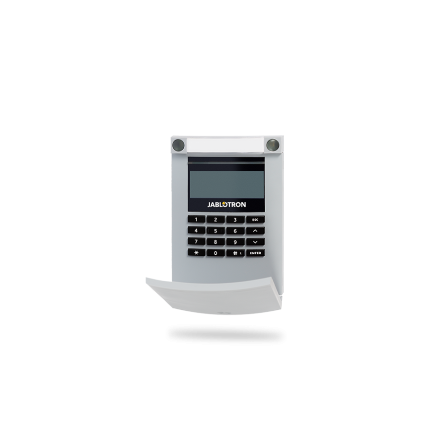 Jablotron Funk-Bedienteil mit LCD-Display, Codetastatur und Leser Jablotron Funk-Bedienteil mit LCD-Display, Codetastatur und Leser