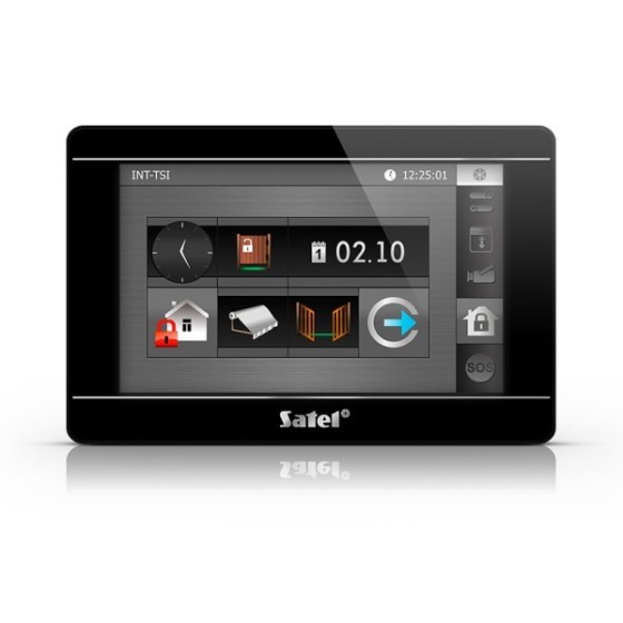 Satel Integra Touch-Screen-Bedienteil 7", schwarz