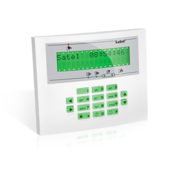 Satel Integra Bedienteil mit Hintergrundbeleuchtung grün