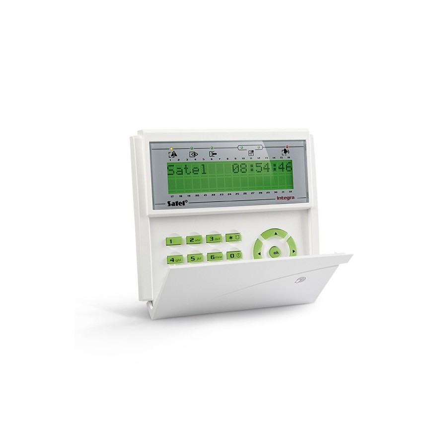Satel Integra Bedienteil mit Leser, Hintergrundbeleuchtung grün Satel Integra Bedienteil mit Leser, Hintergrundbeleuchtung grün