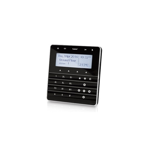 Satel Integra Bedienteil, Sensor-Touch-Tastatur, schwarz-weiß