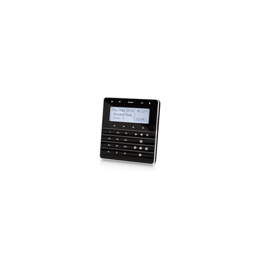 Satel Integra Bedienteil, Sensor-Touch-Tastatur, schwarz-weiß