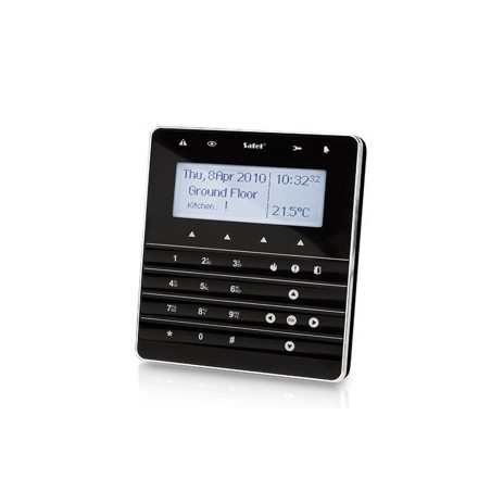 Satel Integra Bedienteil, Sensor-Touch-Tastatur, schwarz-weiß