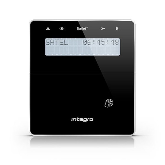 Satel Integra Funk-Bedienteil, integrierter Leser, schwarz