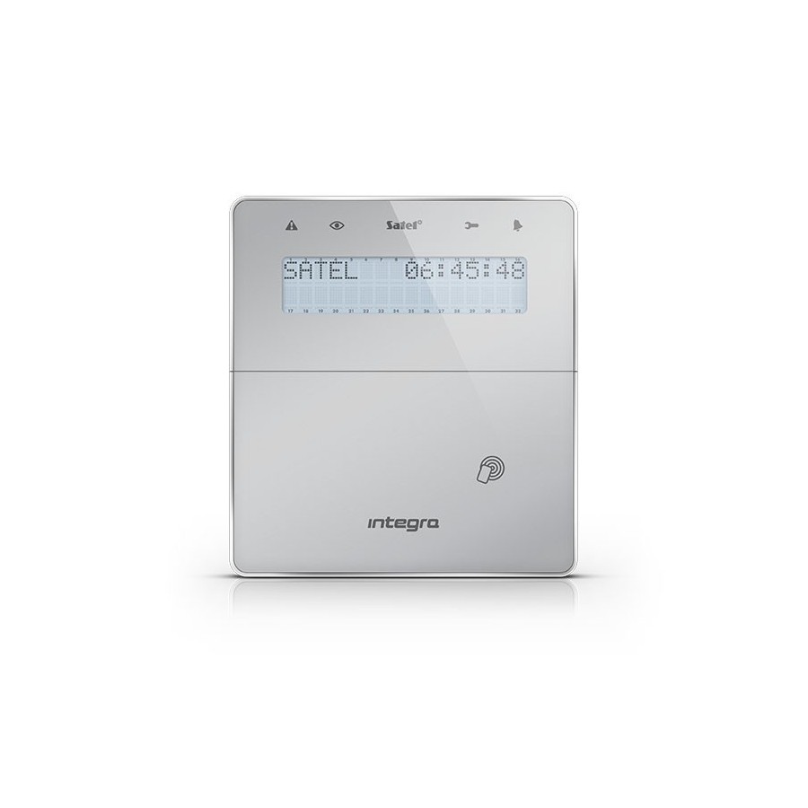 Satel Integra Funk-Bedienteil, integrierter Leser, silber