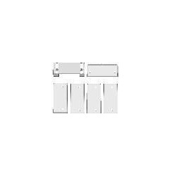 Aufbau-Gehäusesatz AGS 11 f. EKOM 11i/22 - Geh. 74 x 30,9 x 14,8 mm, Farbe weiß