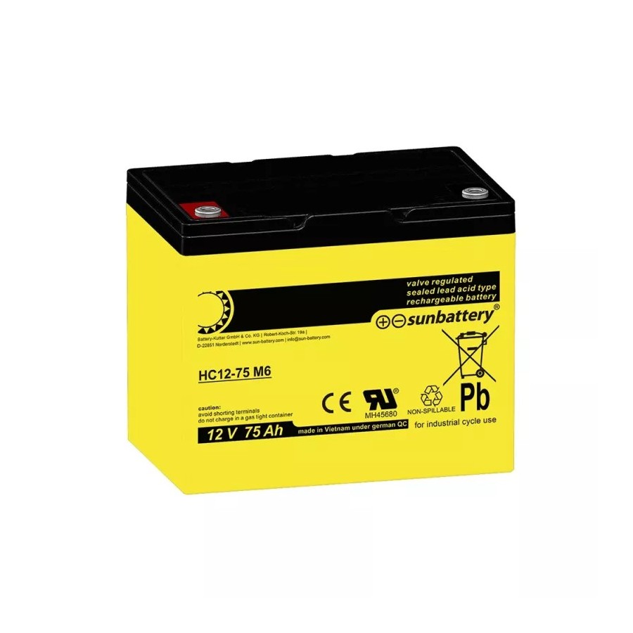 SUN Battery HC12-75 M6
