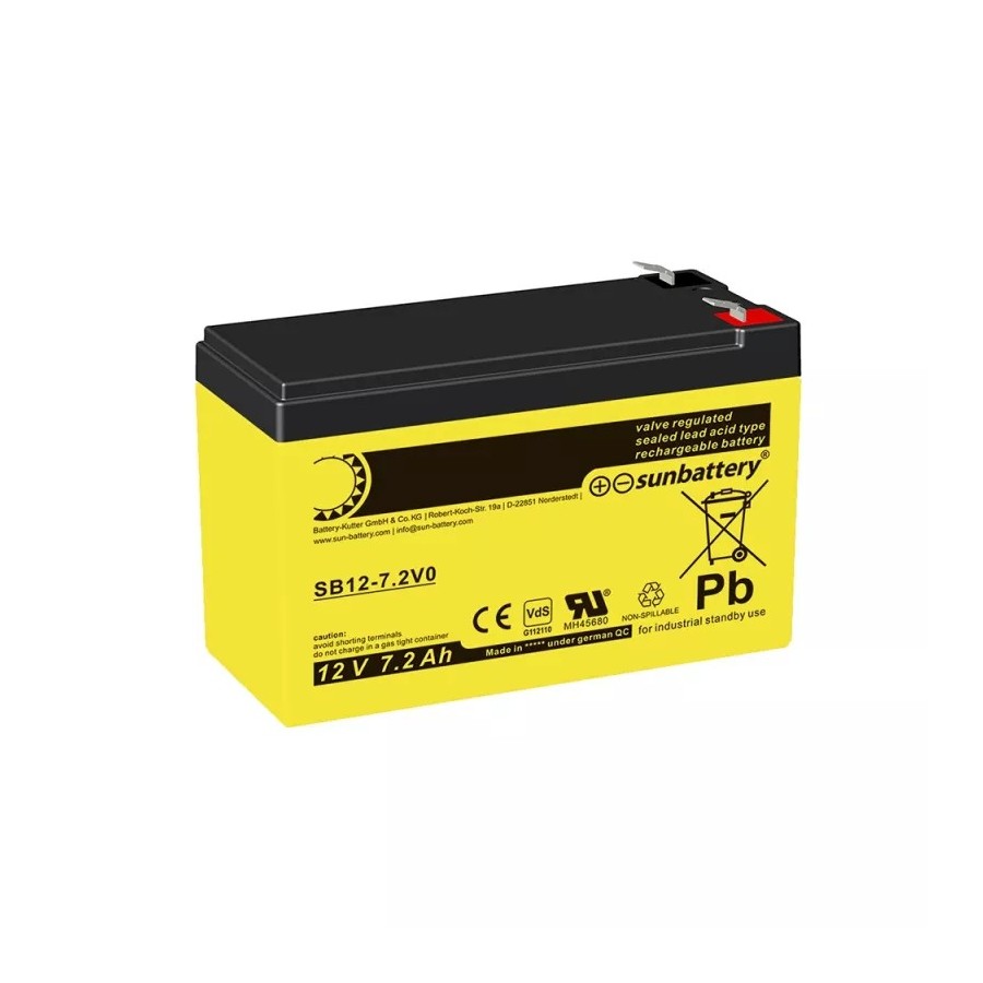 SUN Battery SB12-7.2V0 SUN Battery SB12-7.2V0