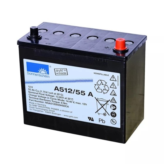 Exide Sonnenschein dryfit A512 / 55A