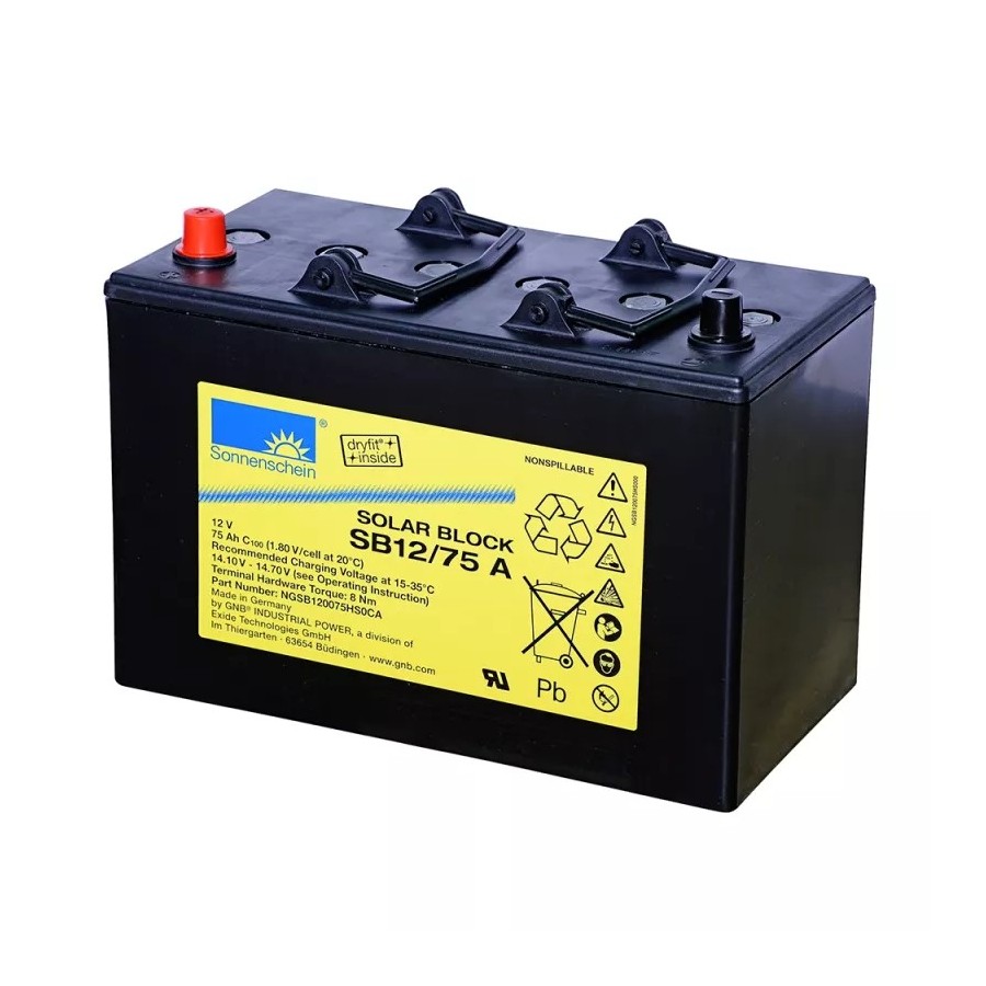 Exide Sonnenschein dryfit Solar Block SB12/75 A Exide Sonnenschein dryfit Solar Block SB12/75 A