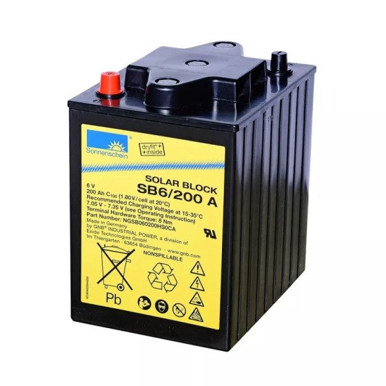 Exide Sonnenschein dryfit Solar Block SB6 / 200 A