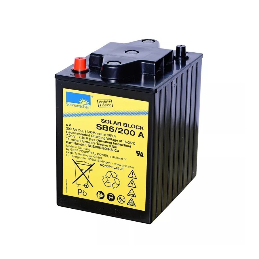 Exide Sonnenschein dryfit Solar Block SB6 / 200 A