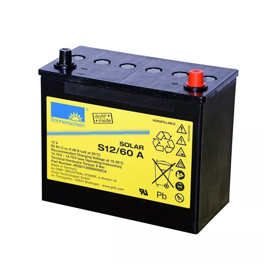 Exide Sonnenschein dryfit Solar S12/60 A Exide Sonnenschein dryfit Solar S12/60 A