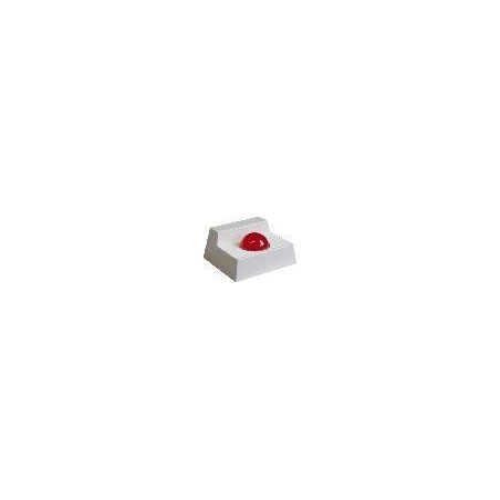 LED-Anzeige, Leuchtfarbe rot, Summer - AP-Kunststoffgehäuse, weiß