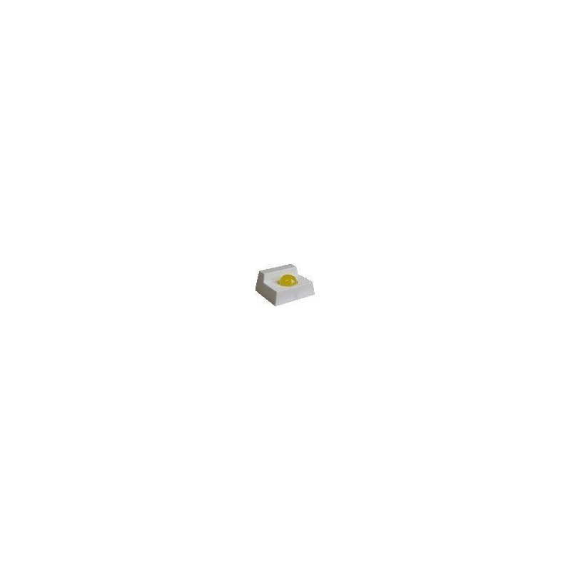 LED-Anzeige, Leuchtfarbe gelb, Summer - AP-Kunststoffgehäuse, weiß