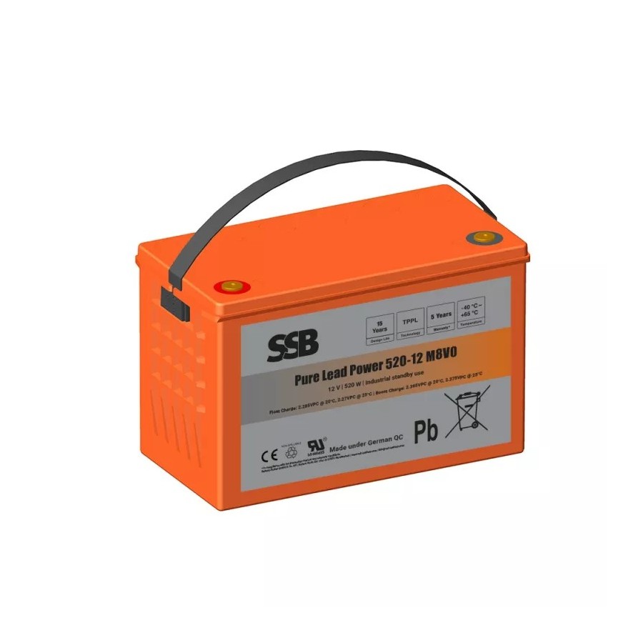 SSB Battery Pure Lead Power 520-12 M8V0 SSB Battery Pure Lead Power 520-12 M8V0