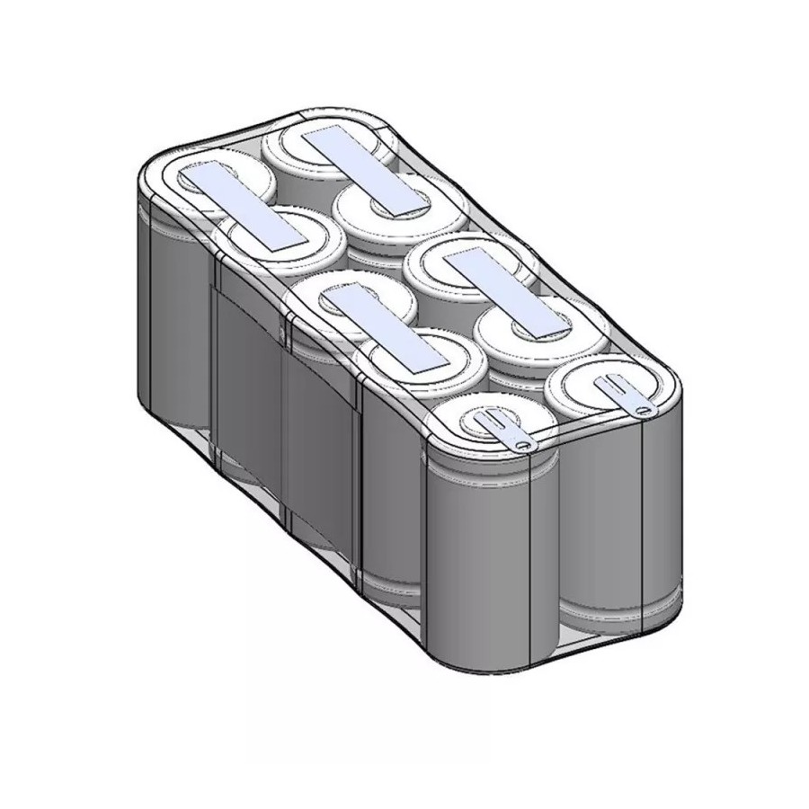 Akkupack 12 V 1800 mAh NiCd F5x2 Doppelreihe Akkupack 12 V 1800 mAh NiCd F5x2 Doppelreihe