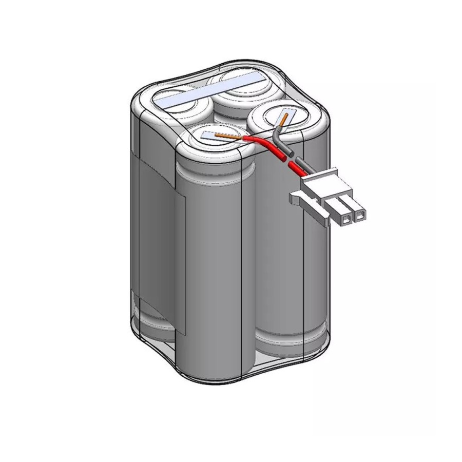 Akkupack 4,8 V 1200 mAh NiMH F2x2 Doppelreihe