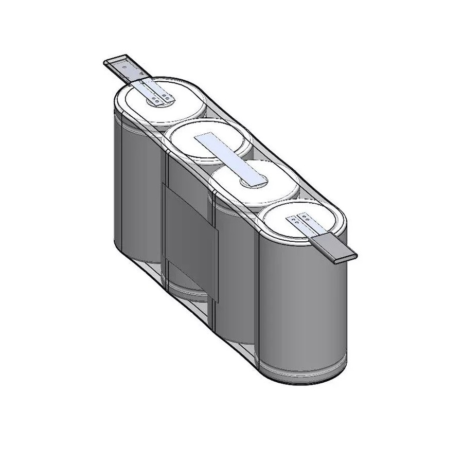 Akkupack 4,8 V 4000 mAh NiCd F4x1 Reihe