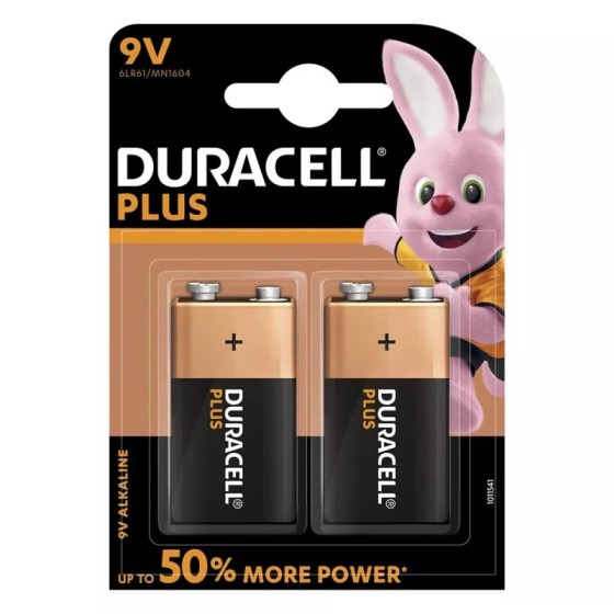 Duracell Plus 9V (MN1604/6LR61) 2er Blister