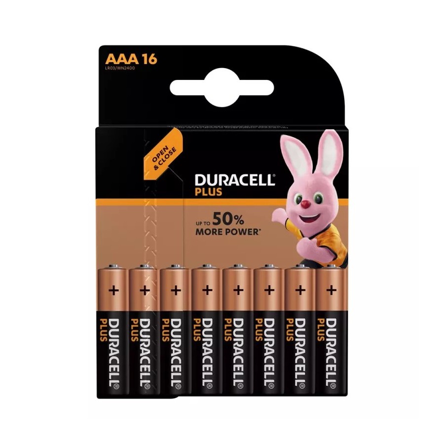 Duracell Plus AAA (MN2400/LR3) 16er Blister Duracell Plus AAA (MN2400/LR3) 16er Blister
