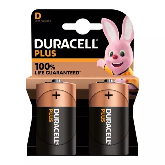 Duracell Plus D (MN1300/LR20) 2er Blister