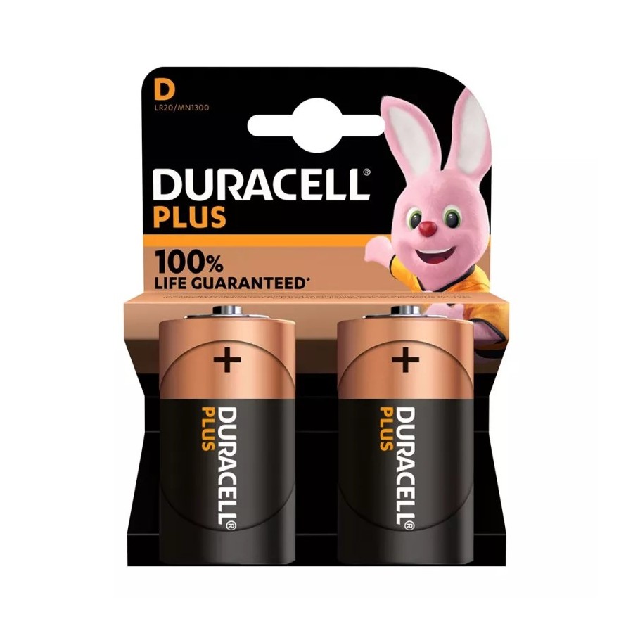 Duracell Plus D (MN1300/LR20) 2er Blister Duracell Plus D (MN1300/LR20) 2er Blister