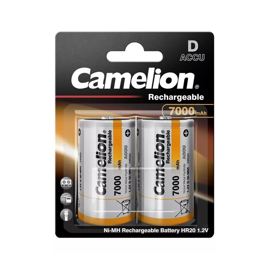 Camelion R20 D Mono Akku 2er Blister