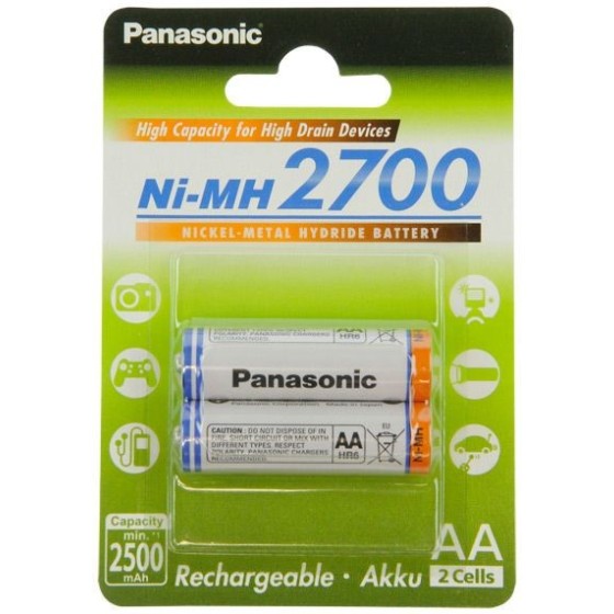 Panasonic High Capacity BK-3HGAE AA Mig 2er Blister